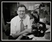 Photograph of Dr. Fulghum at the Brody School of Medicine 